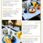 Menu Maison Honoré Marrakech June 2023 341221-830400